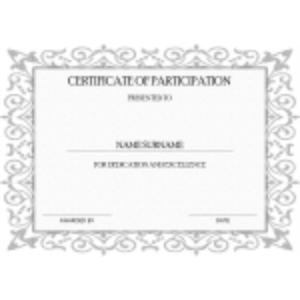 Certificate of Participation thumb